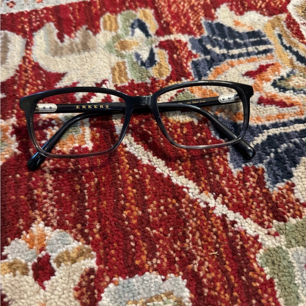 Erkers TRUMAN Eyeglasses Prescription Unisex Black & Clear Frames